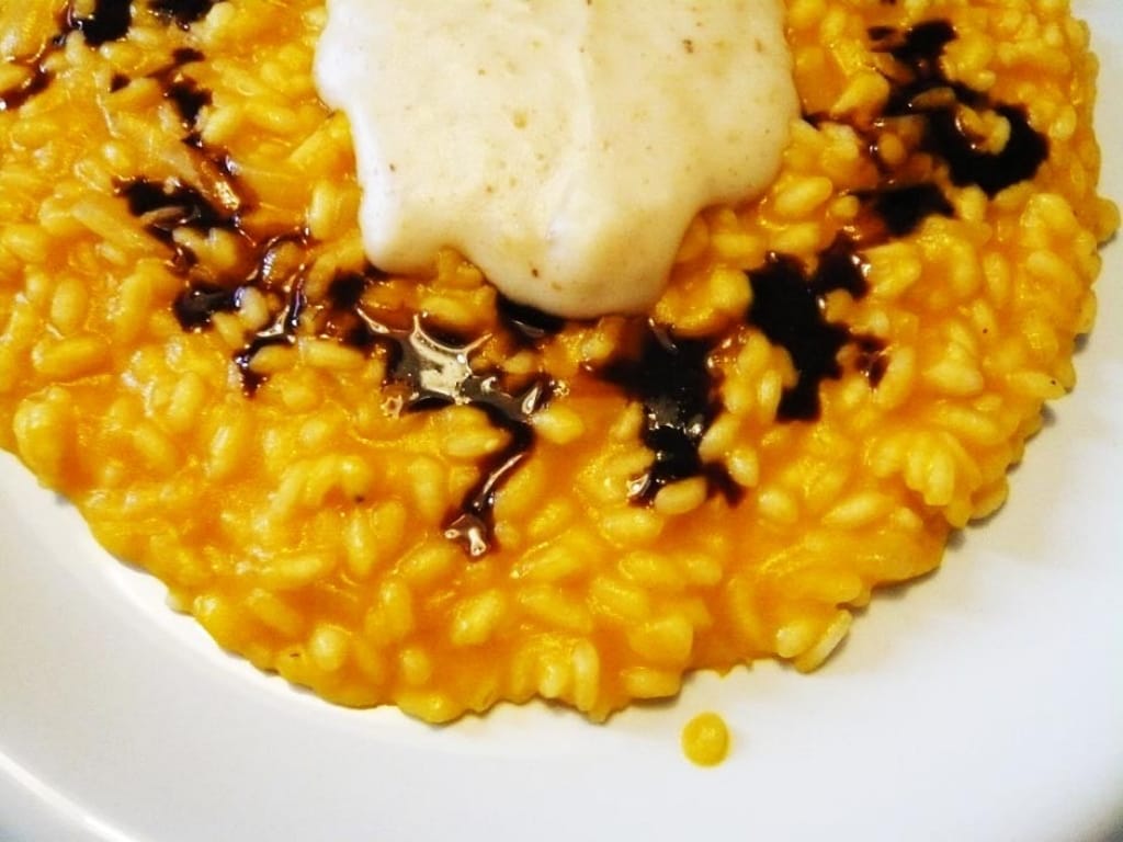 Ricetta Risotto Alla Zucca con Crema di Parmigiano e Aceto ...