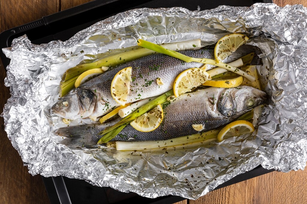 Branzino al cartoccio