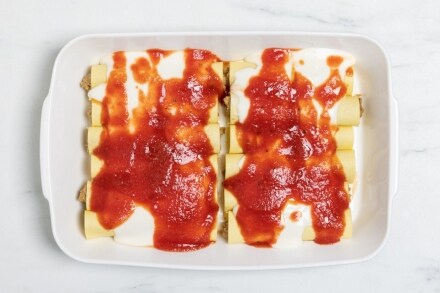 Preparazione Cannelloni di carne e funghi - Fase 9