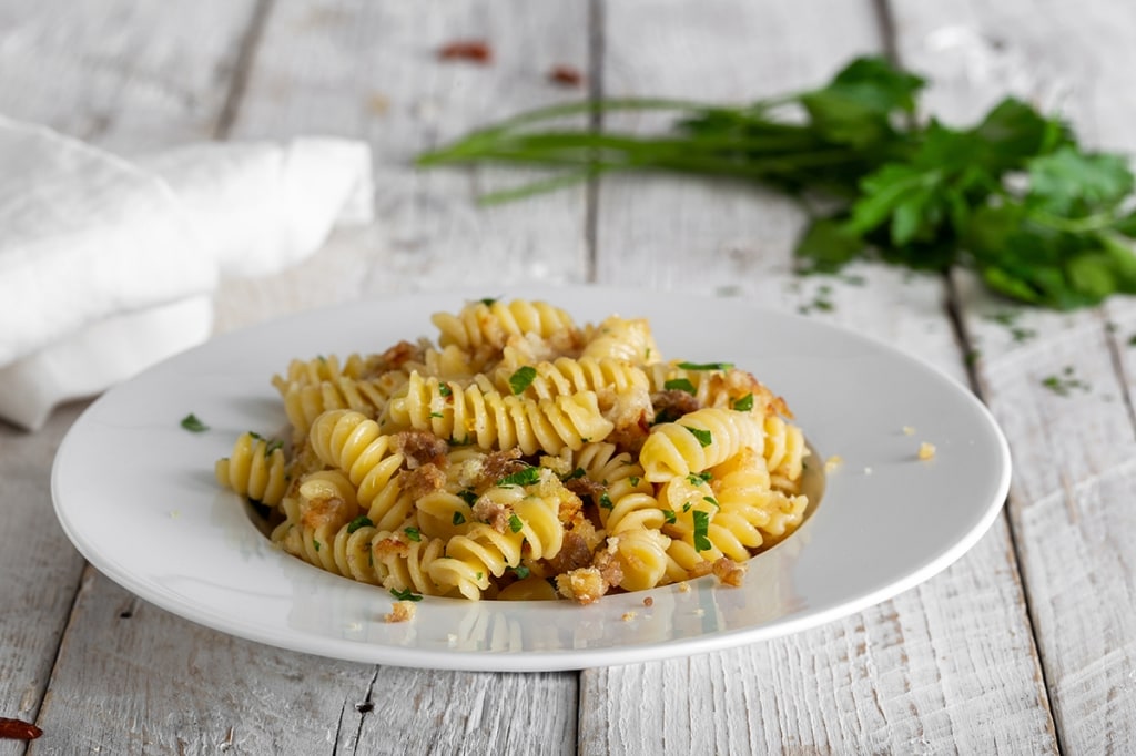 Fusilli con la mollica