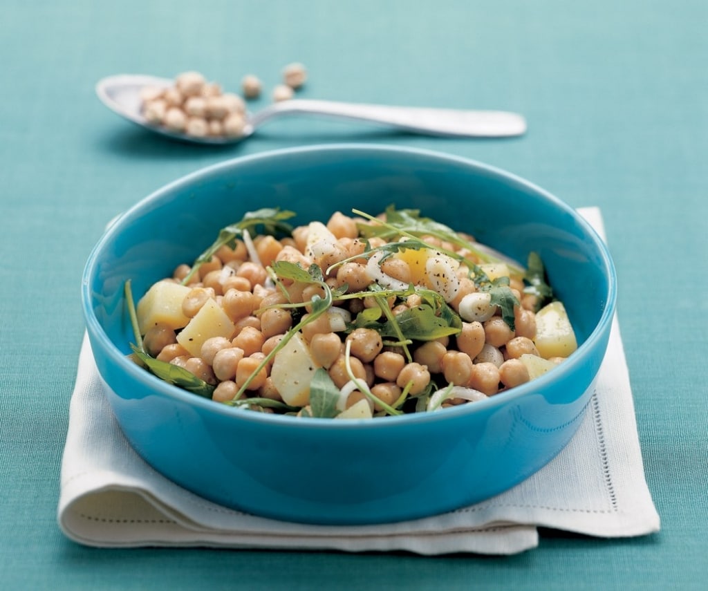 Ricetta Insalata Di Ceci Patate E Cipollotti Cucchiaio D Argento