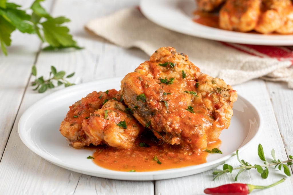 Ricetta Rana Pescatrice Al Sugo Di Pomodoro Cucchiaio D Argento