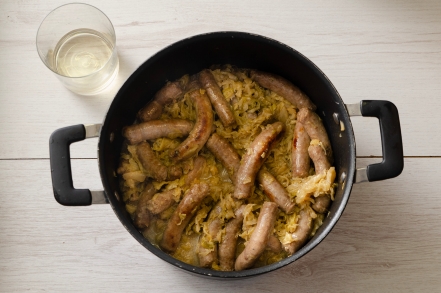 Preparazione Verza e salsiccia - Fase 4 Preparazione Verza e salsiccia - Fase 4