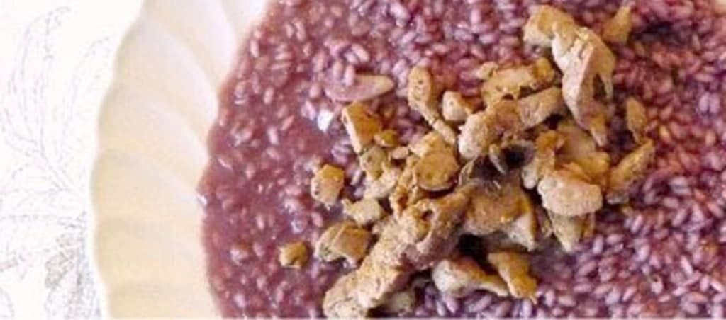 Risotto Al Lambrusco Con Fegato Di Coniglio