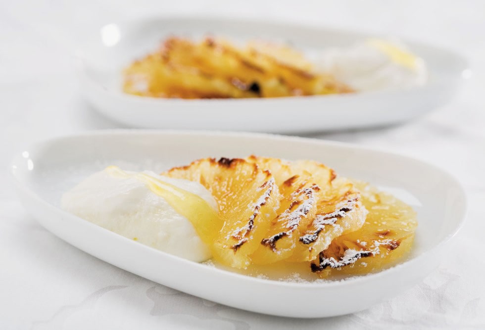 Fette d'ananas caramellate ricetta