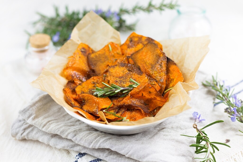 Ricetta Chips Di Zucca Al Rosmarino Cucchiaio D Argento