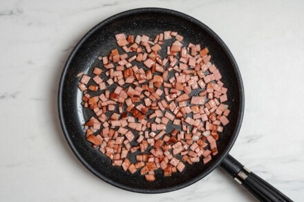 Preparazione Paccheri alla mortadella - Fase 1