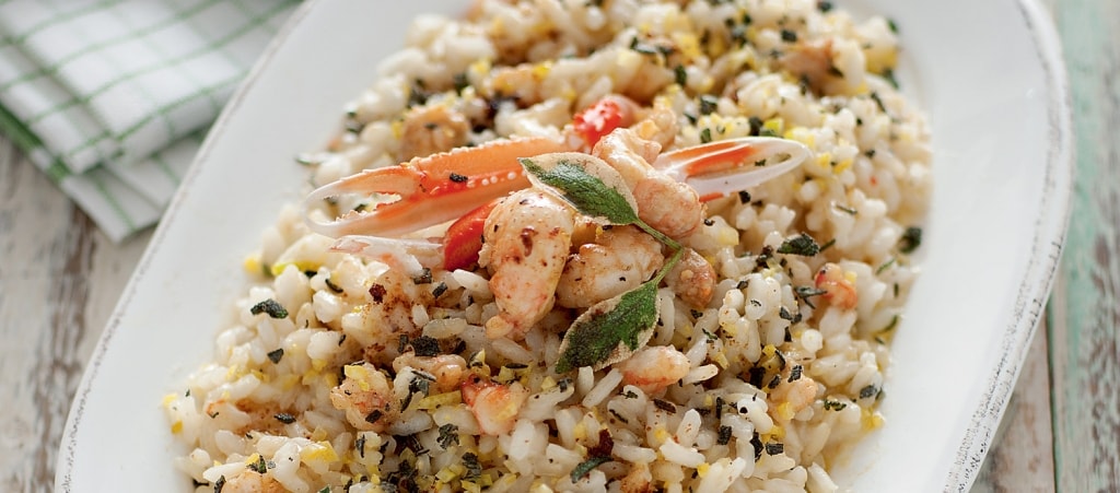 Ricetta Risotto agli scampi con gremolata di salvia ...