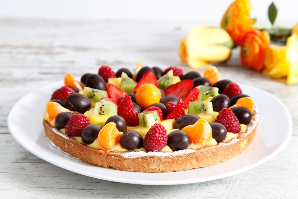 Ricetta Crostata pasquale con crema pasticcera e frutta ...