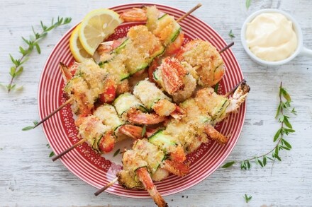 Preparazione Spiedini di gamberi e zucchine - Fase 4