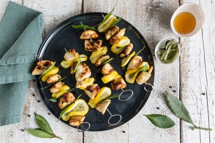 Preparazione Spiedini di pollo al limone e miele - Fase 3