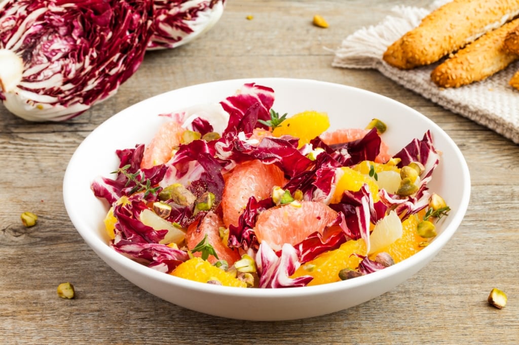 Ricetta Insalata Autunnale Di Radicchio Agrumi E Pistacchi Cucchiaio