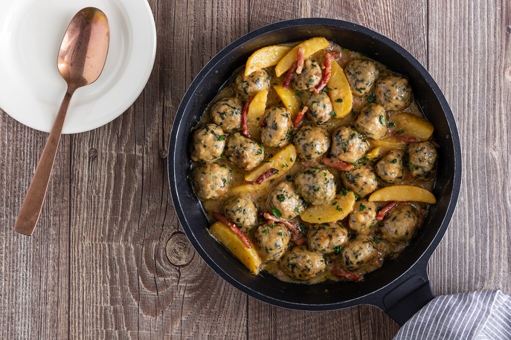 Ricetta Polpette Di Tacchino In Umido Con Patate Cucchiaio D Argento