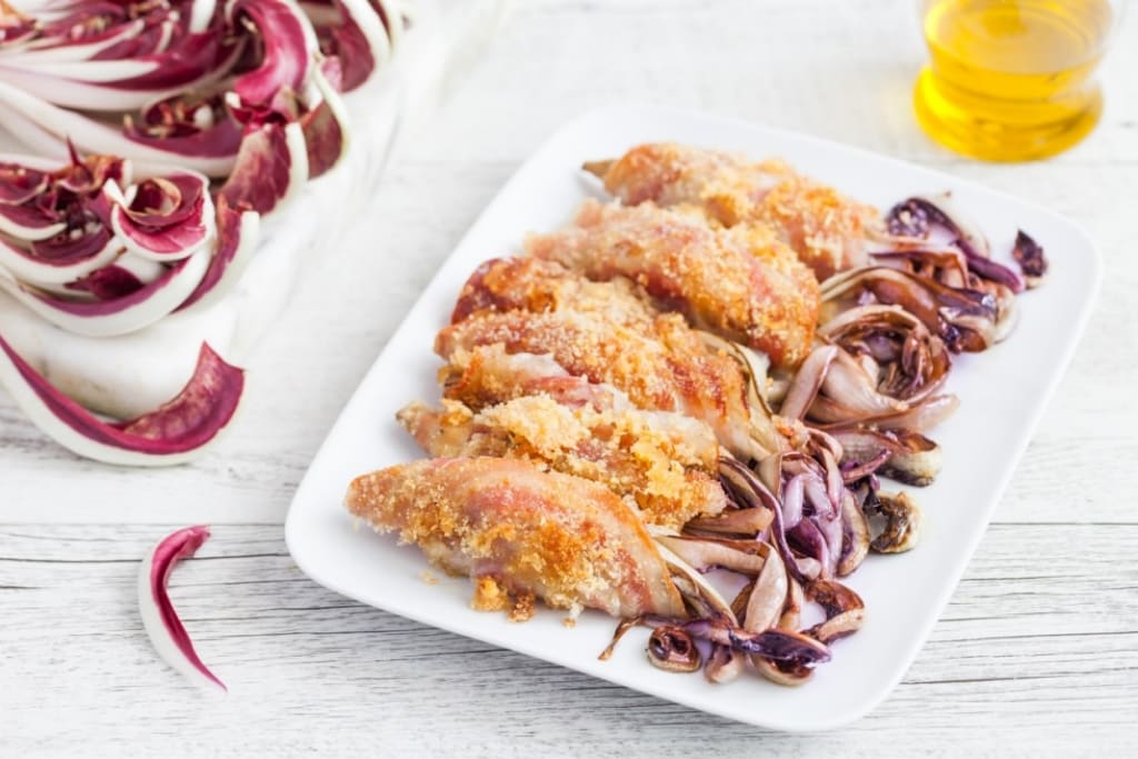 Ricetta Involtini gratinati di radicchio di Treviso ...