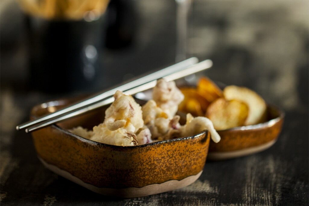 Tempura di ciuffetti e patate croccanti