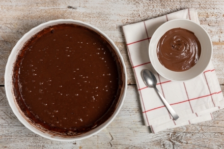 Preparazione Torta alla Nutella - Fase 2 Preparazione Torta alla Nutella - Fase 2