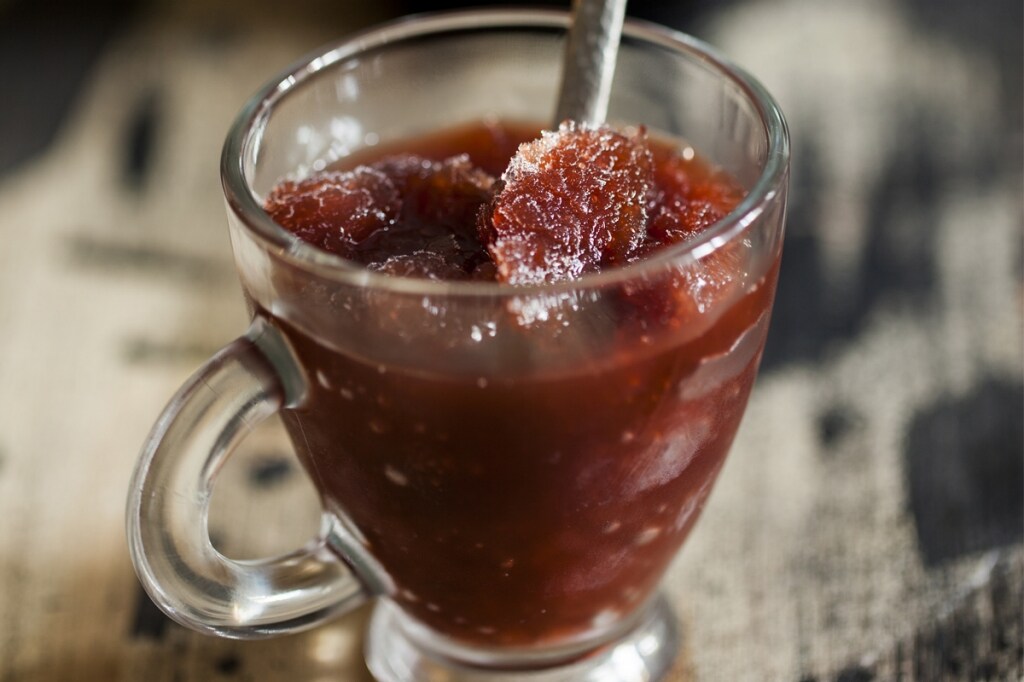 Granita al porto Tawny e polvere di cannella