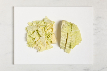 Preparazione Torta salata alla verza senza uova - Fase 1 Preparazione Torta salata alla verza senza uova - Fase 1