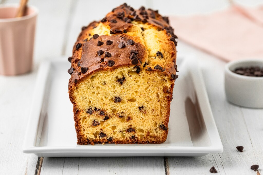 Plumcake alla ricotta e gocce di cioccolato