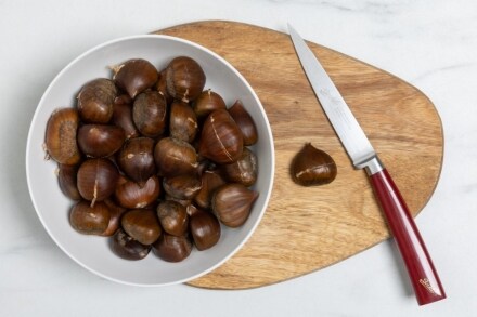 Preparazione Crema spalmabile marroni e cioccolato - Fase 1