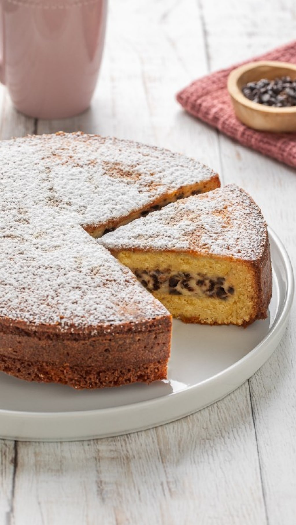 Ricetta Torta Versata Alla Ricotta E Gocce Di Cioccolato Cucchiaio D Argento