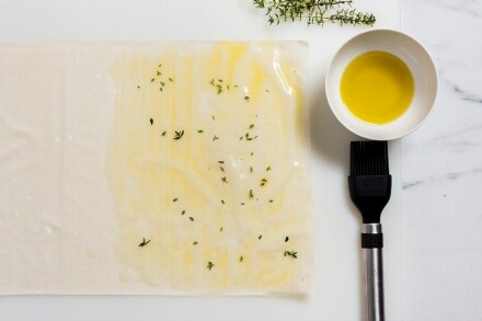 Preparazione Feta in pasta fillo - Fase 2