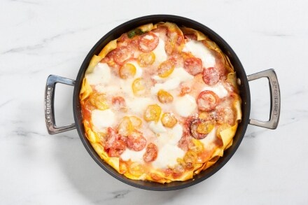 Preparazione Lasagne in padella alla caprese - Fase 5