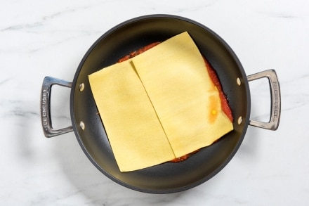 Preparazione Lasagne in padella alla caprese - Fase 3