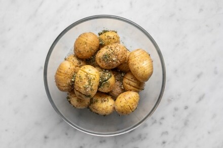 Preparazione Mini patate Hasselback - Fase 1