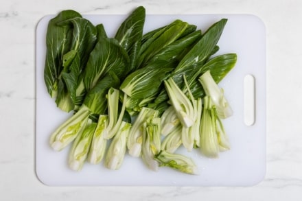 Preparazione Pak choi in padella - Fase 1