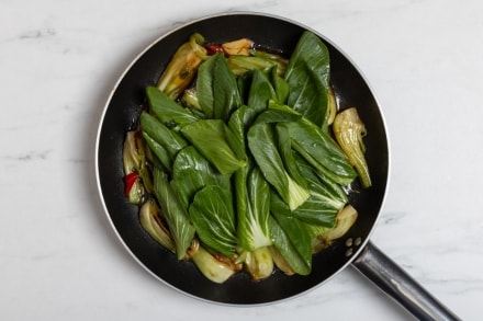 Preparazione Pak choi in padella - Fase 3