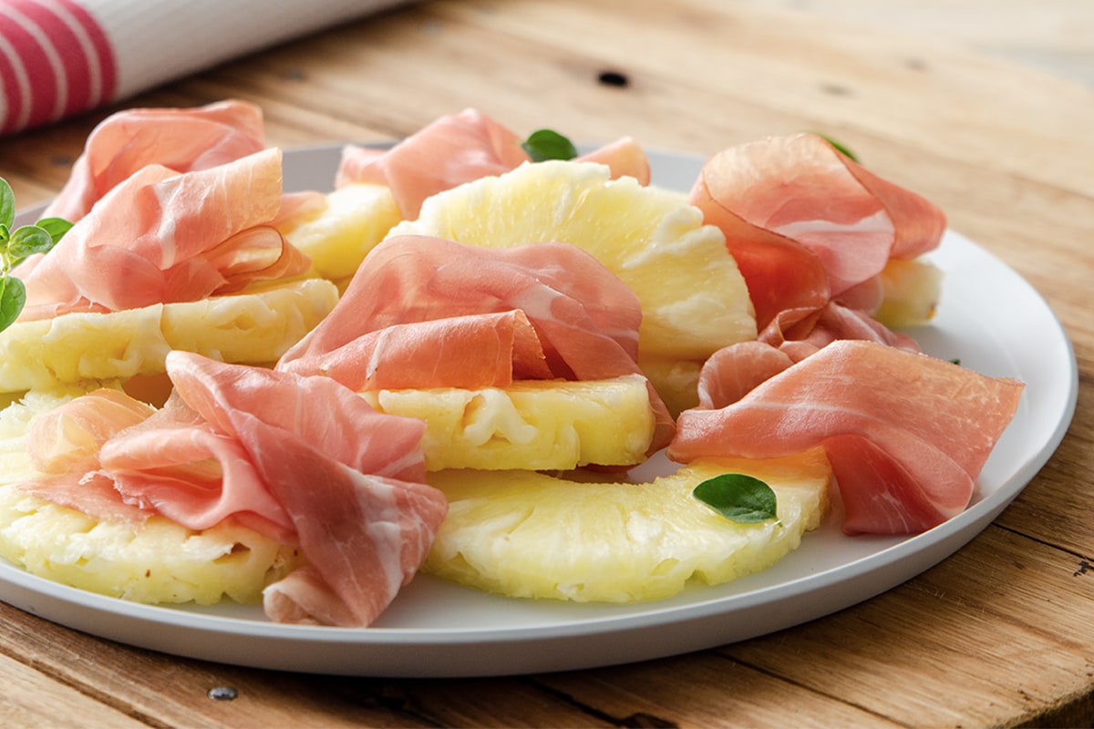 Ananas e prosciutto crudo ricetta