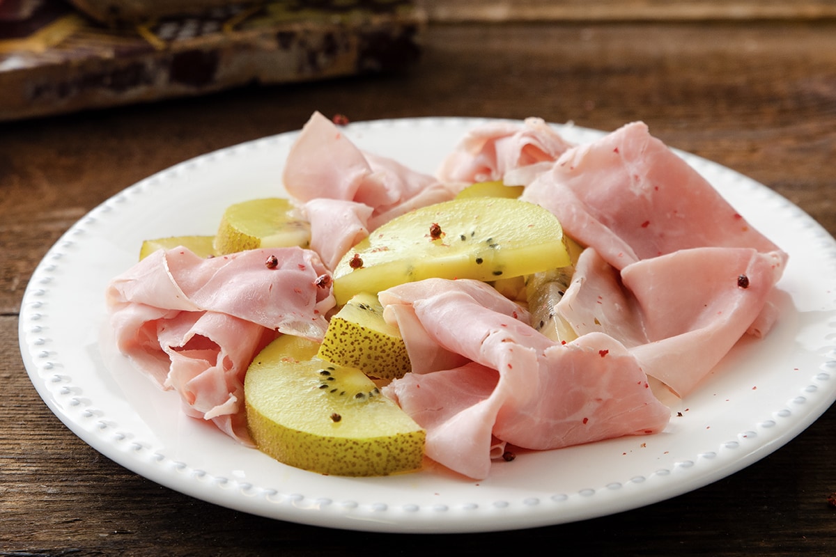 Kiwi gold e prosciutto cotto ricetta