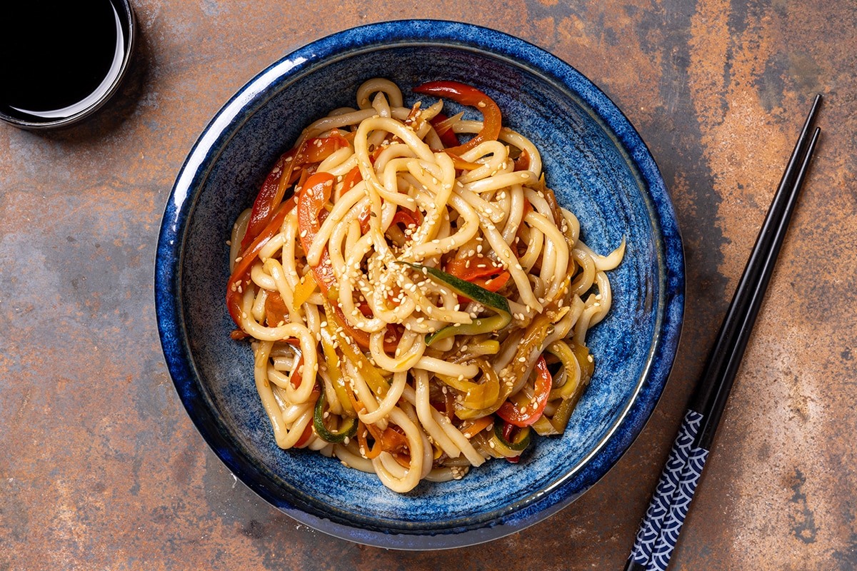 Noodles di verdure ricetta