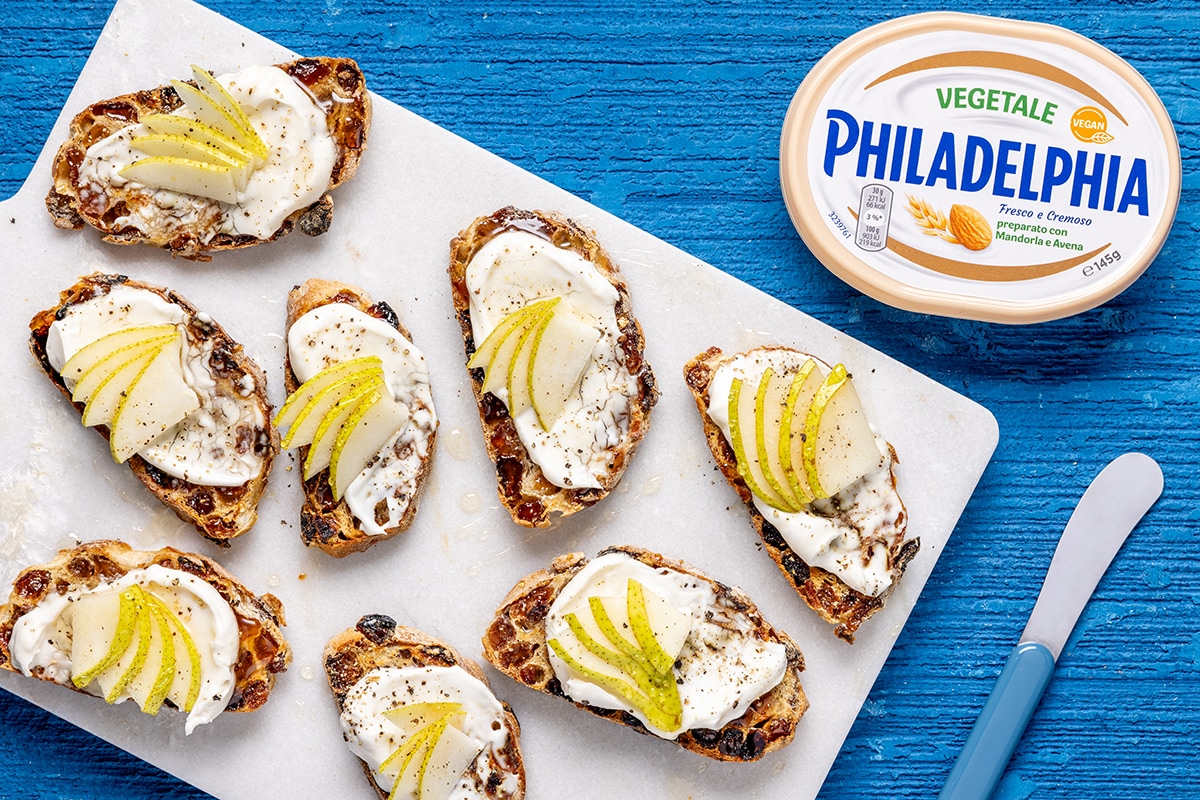 Crostini sfiziosi con Philadelphia Vegetale ricetta