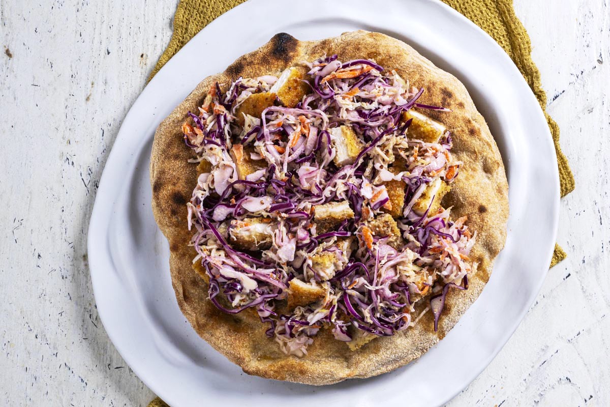 Pizza coleslaw e cotoletta ricetta