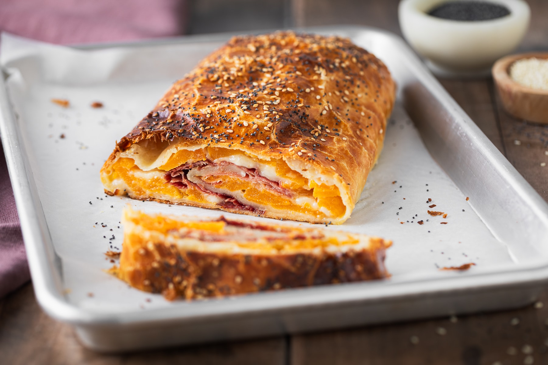 Strudel salato con zucca ricetta