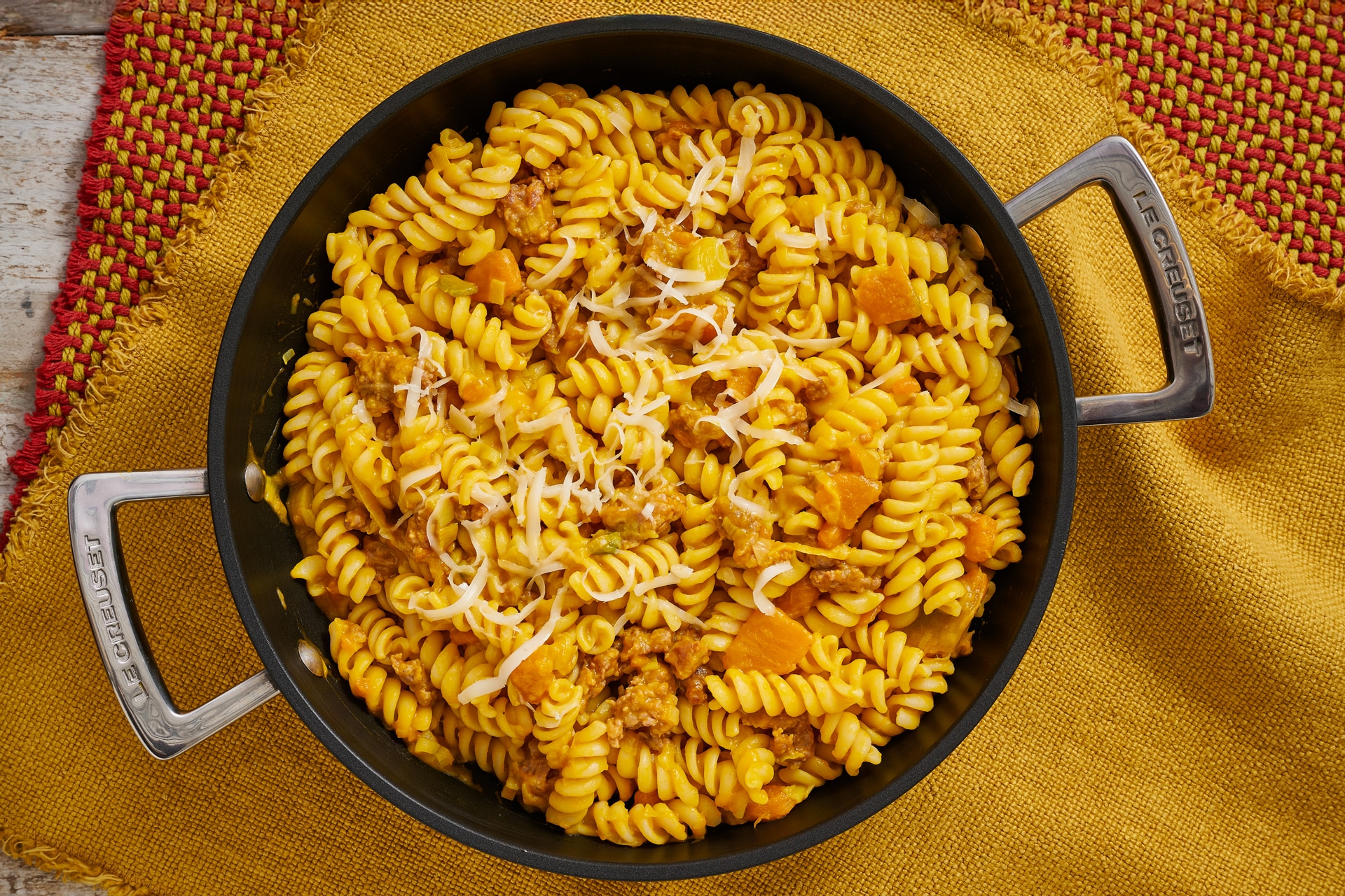 Pasta zucca e salsiccia ricetta