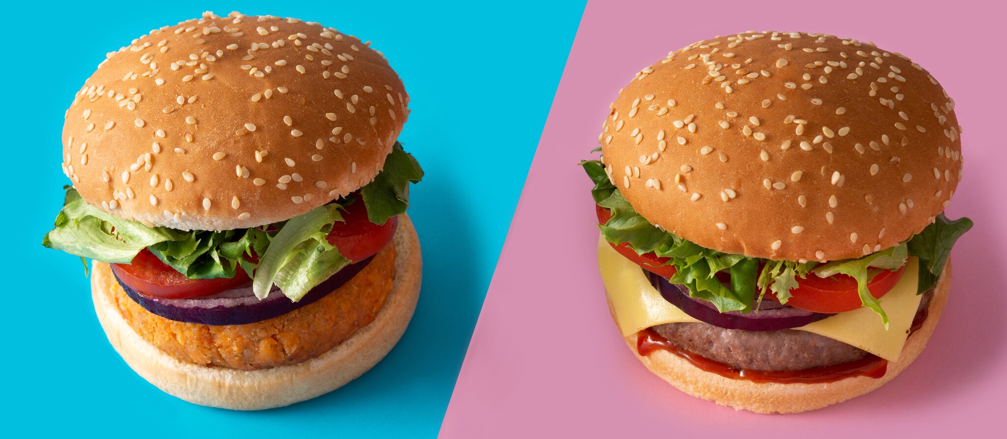 Burger veg e hamburger tradizionale in sfida: qual è più sano? - Idee in  cucina by Il Cucchiaio d'Argento